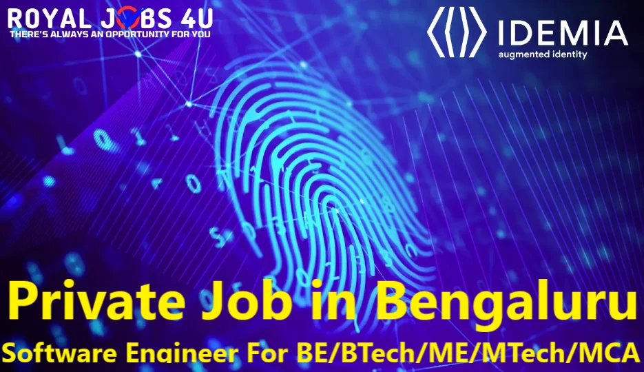 Private Job in Bengaluru: Software Engineer For BE/BTech/ME/MTech/MCA